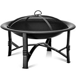 30" Outdoor Fire Pit BBQ Portable Patio Garden Grill - HW59385