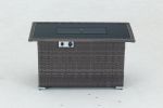 44" Gas Propane Fire pit Table Rectangle 50,000 BTU - as Pic