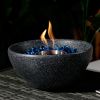 Tabletop Fire Pit Black, Table Top Fire Bowl Outdoor & Indoor Portable Ethanol Fireplace Alcohol Fire Pot - as Pic