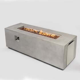 70inch Concrete Large Fire Pit Table - as Pic