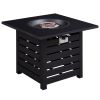 23.8'' H x 31.75'' W Outdoor Fire Pit With Table Top , 40000 BTU, for Deck Garden Backyard - as Pic