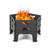 Portable Stove Fire Pit for Outdoor Camping Hiking Traveling - Black - Style A