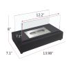 Tabletop Fire Pits,Portable Smokeless Bio Ethanol Fireplace - Black