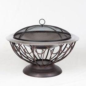 30" Stainless Steel Urn Fire Pit - 61458