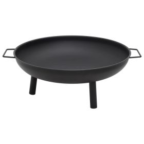 Fire Pit 26.6"x22.8"x8.9" Steel - Black