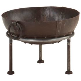 Rustic Fire Pit Ø 15.7" Iron - Brown