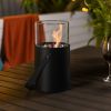 Black Ethanol Fire Pit, Tabletop Fire Pit, Mini Fire Pit, Portable Fireplace for Indoor & Garden for Dinner Parties, Home Decoration - as Pic