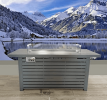 Living Source Geiger 24'' H x 54'' W Steel Propane Outdoor Fire Pit Table with Lid ( Black ) - 1