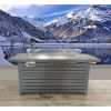 Living Source International Steel Propane Fire Pit Table (Gray) - 1