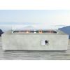 Living Source International Fiber Reinforced Concrete Outdoor Fire Pit Table (Natural Concrete) - 1
