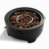 15 inch Outdoor Portable Propane Fire Pit, Camping Fire Pit with Cooking Support Tabletop Fire Pit with Quick Connect Regulator - as Pic