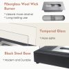 Tabletop Fire Pits,Portable Smokeless Bio Ethanol Fireplace - Black