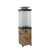 New Product Faux Woodgrain Tempered Glass Outdoor Propane Gas Fire Heater - as Pic