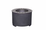 20.5 Inch x 15 Inch Dark Grey Faux Concrete Texture Smokeless Firepit With Wood Pellet/Twig/Wood As The Fuel - as Pic