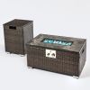 Rattan Propane Tank Cover Gas Bottle Cover Outdoor Wicker Gas Cylinder Cover - as Pic