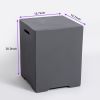 Outdoor Propane Tank Cover Gas Tank Holder Hideaway Side Table Outdoor Concrete Corner Table-Grey - as Pic