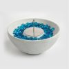 Tabletop Fire Pit White, Table Top Fire Bowl Outdoor & Indoor Portable Ethanol Fireplace Alcohol Fire Pit - as Pic