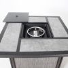 37 Inch Outdoor Gas Fire Pit, 46,000 BTU Steel Fire Table - as Pic