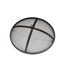 Iron Fire Pit Set Heating Equipment Camping Fire Bowl with Poker Mesh Cover for Backyard Patio - as picture