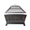 25.98'' Square IRON FIRE PIT OUTDOOR - as Pic