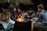Multifunctional Patio Fire Pit Table - Black