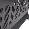 25.98'' Square IRON FIRE PIT OUTDOOR - as Pic