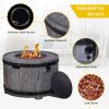 Hot Sales Product Faux Wood Grain Gas Fire Pit Table, Create A Wild-joy Resort On Your Patio With This Fire Pit Table - as Pic
