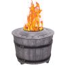 Smokeless Firepit With Wood Pellet/Twig/Wood As The Fuel, Wood Look - as Pic