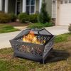 25.98'' Square IRON FIRE PIT OUTDOOR - as Pic