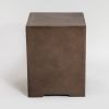 Outdoor Propane Tank Cover Gas Tank Holder Hideaway Side Table Outdoor Concrete Corner Table-Brown - as Pic