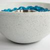 Tabletop Fire Pit White, Table Top Fire Bowl Outdoor & Indoor Portable Ethanol Fireplace Alcohol Fire Pit - as Pic