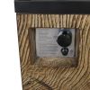 New Product Faux Woodgrain Tempered Glass Outdoor Propane Gas Fire Heater - as Pic