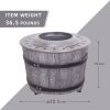 Smokeless Firepit With Wood Pellet/Twig/Wood As The Fuel, Wood Look - as Pic