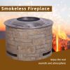 Stackstone Look Smokeless Firepit With Wood Pellet/Twig/Wood As The Fuel - as Pic