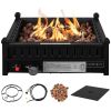 16.5 Inch Tabletop Propane Fire Pit with Simple Ignition System - Black