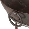 Rustic Fire Pit Ø 23.6" Iron - Brown