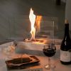 Table Top Fire Pit with Tempered Glass & Stainless Steel - Default Title