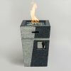 Outdoor Concrete Fire Pit Column Propane Fire Pit Patio Gas Fire Pit - as Pic