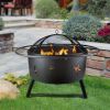 32'' Bridgeman Star and Moon IRON Burning Outdoor FIRE PIT - as Pic