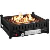 16.5 Inch Tabletop Propane Fire Pit with Simple Ignition System - Black
