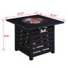 23.8'' H x 31.75'' W Outdoor Fire Pit With Table Top , 40000 BTU, for Deck Garden Backyard - as Pic