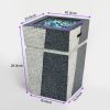 Outdoor Concrete Fire Pit Column Propane Fire Pit Patio Gas Fire Pit - as Pic