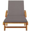 Sun Loungers 2 pcs with Cushions 78.7"x26.8"x32.7" Solid Wood Acacia - Brown