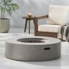 50 000 BTU ROUND MGO FIRE TABLE TANK OUTSIDE - as Pic