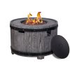 Hot Sales Product Faux Wood Grain Gas Fire Pit Table, Create A Wild-joy Resort On Your Patio With This Fire Pit Table - as Pic