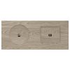 3-in-1 Coffee Table with Ice Bucket and Fire Pit - Beige - as Pic