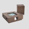 Outdoor Propane Tank Cover Gas Tank Holder Hideaway Side Table Outdoor Concrete Corner Table-Grey - as Pic