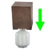 Outdoor Propane Tank Cover Gas Tank Holder Hideaway Side Table Outdoor Concrete Corner Table-Brown - as Pic