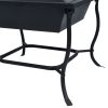 Fire Pit Black 16.5"x16.5"x17.7" Steel - Black