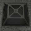 Garden Fire Pit with Poker 31.9"x31.9"x18.5" XXL Steel - Black